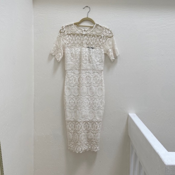 Lulus- White Dress M - Picture 6 of 7